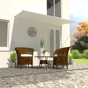 Luifel uittrekbaar 300x150 cm crème polyester