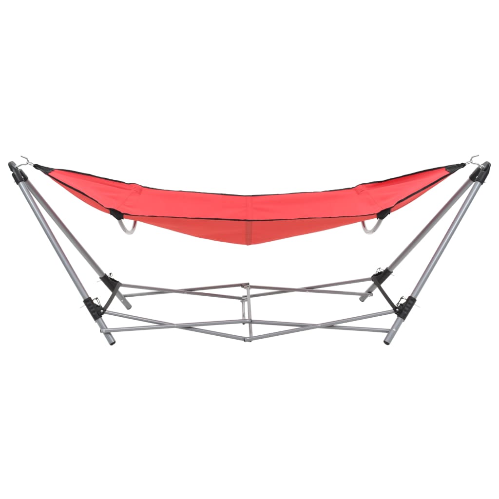 Hangmat Met Inklapbare Standaard Rood