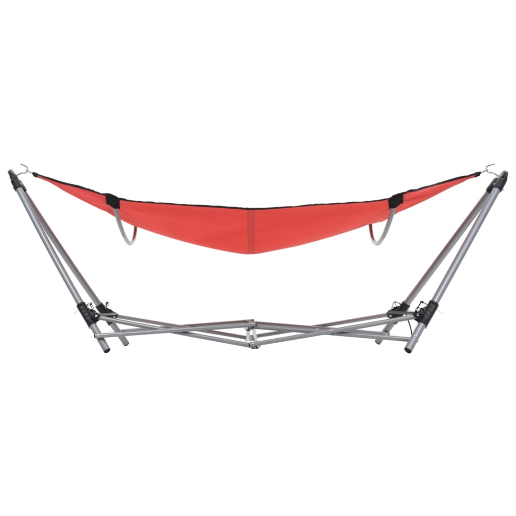 Hangmat Met Inklapbare Standaard Rood