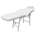 Treatment chair adjustable artificial leather white