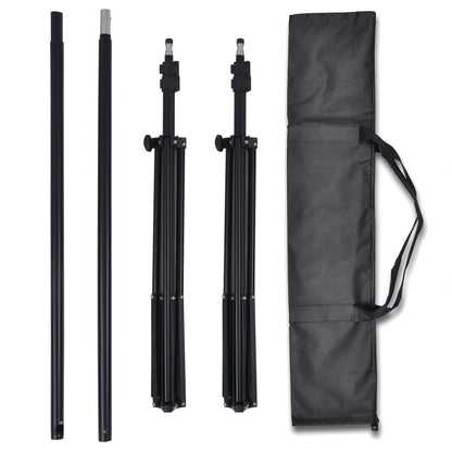 Fotostudioset Met 3 Katoenen Achtergronden En Frame 3 x 3 m