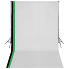 Photo studio set with 3 cotton backdrops and 3x5 m frame