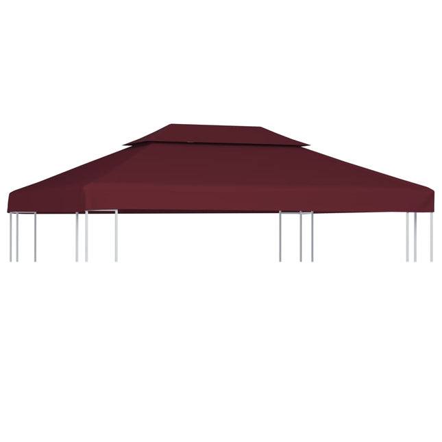 Prieeldak 2-Laags 4X3M 310 G/M² Bordeaux 4 x 3 m Rood