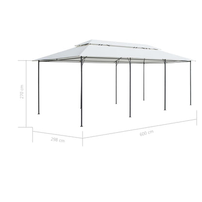 Prieel 600x298x270 cm wit