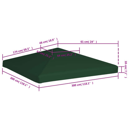 Prieeldak 310 G/M² Groen