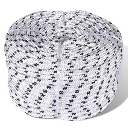 Boottouw Gevlochten Polyester Wit 6 mm 500 m