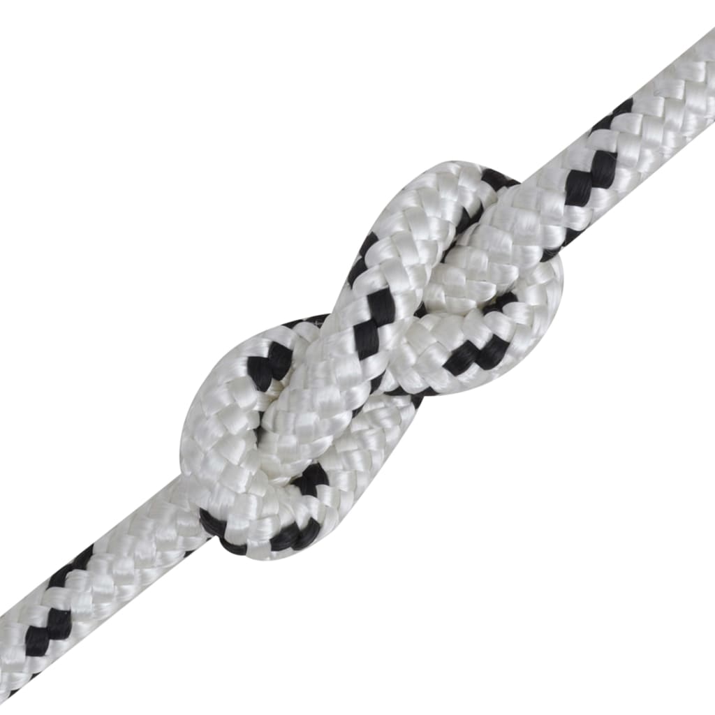 Boottouw Gevlochten Polyester Wit 6 mm 500 m