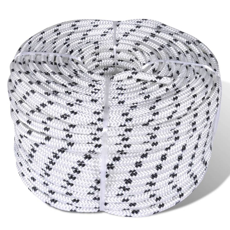 Boottouw Gevlochten Polyester Wit 8 mm 250 m