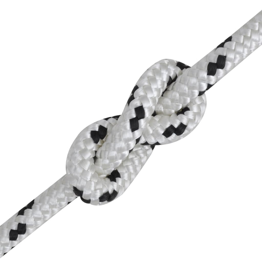 Boottouw Gevlochten Polyester Wit 8 mm 250 m