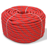Boat rope 6 mm 500 m polypropylene red