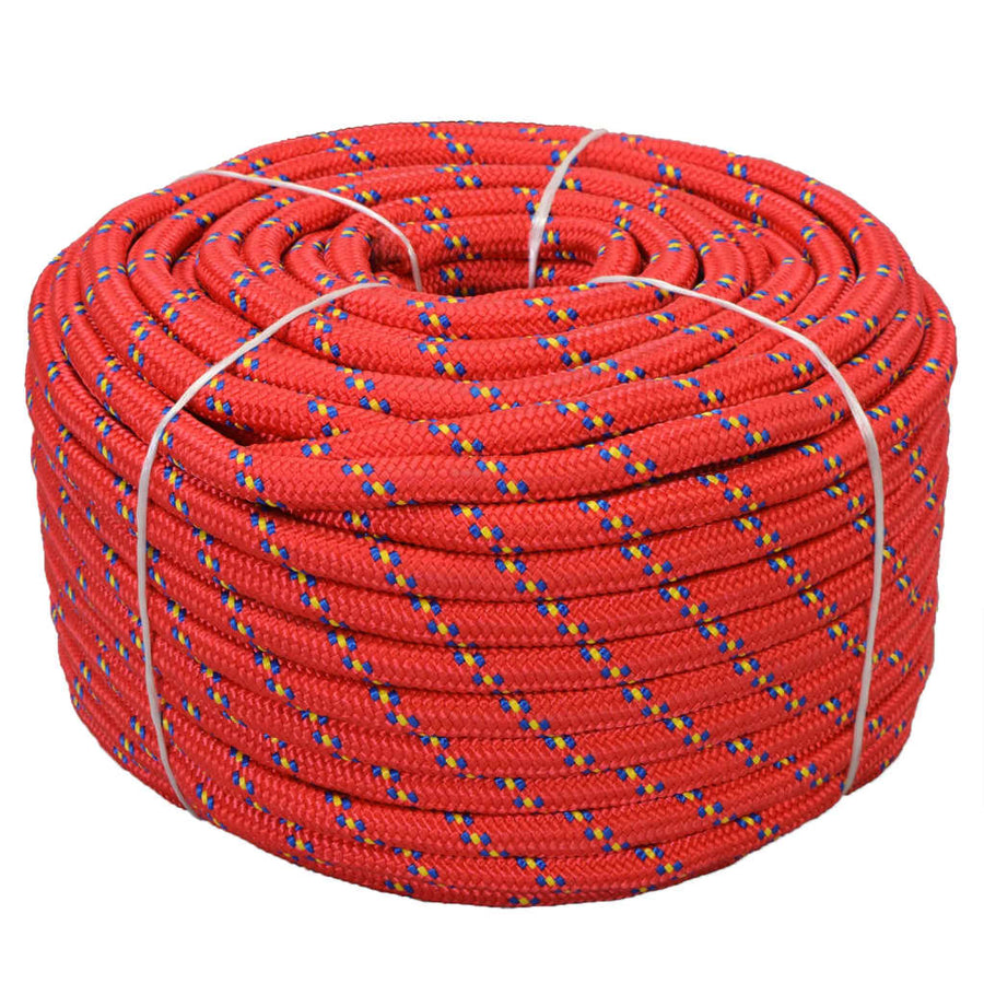 Boot Touw 8 Mm Polypropyleen Rood 18 mm 50 m