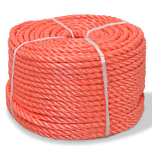 Touw gedraaid 10 mm 500 m polypropyleen oranje