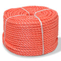 Touw gedraaid 16 mm 250 m polypropyleen oranje