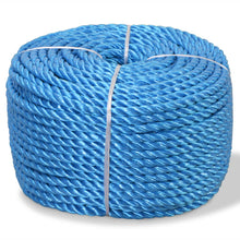 Touw gedraaid 16 mm 100 m polypropyleen blauw 16 mm 100 m