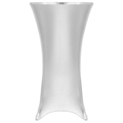 2 St Tafelhoezen Stretch 70 Cm Zilver