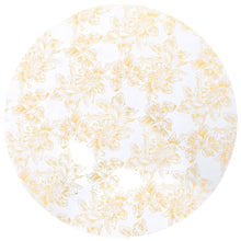 2 st Tafelhoezen stretch 70 cm wit met gouden opdruk