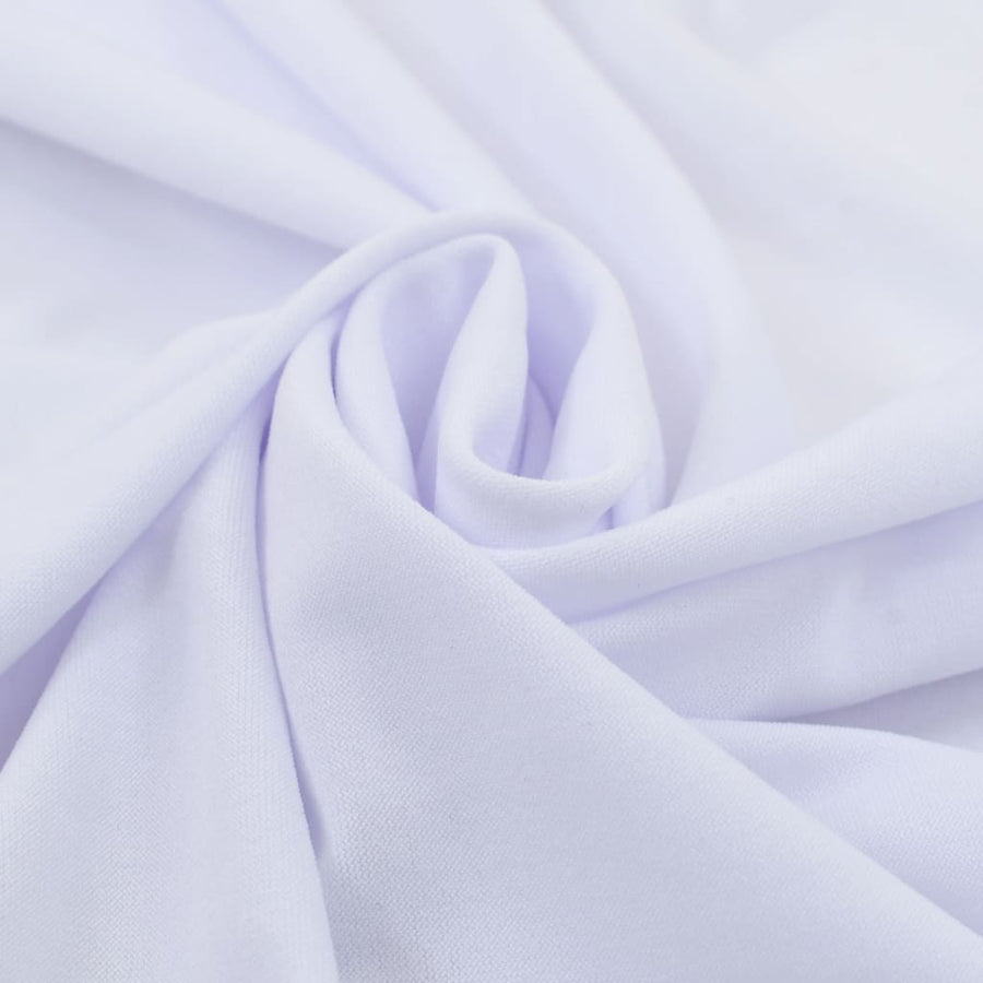 2 St Tafelhoezen Stretch Met Rok 120X74 Cm Wit