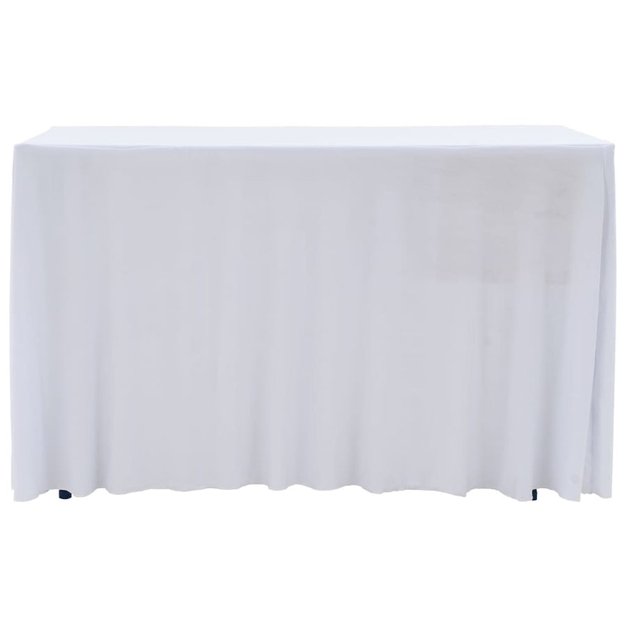 Tafelhoezen Stretch Met Rok 10X60,5X74 Cm 120 x 60.5 x 74 cm Wit