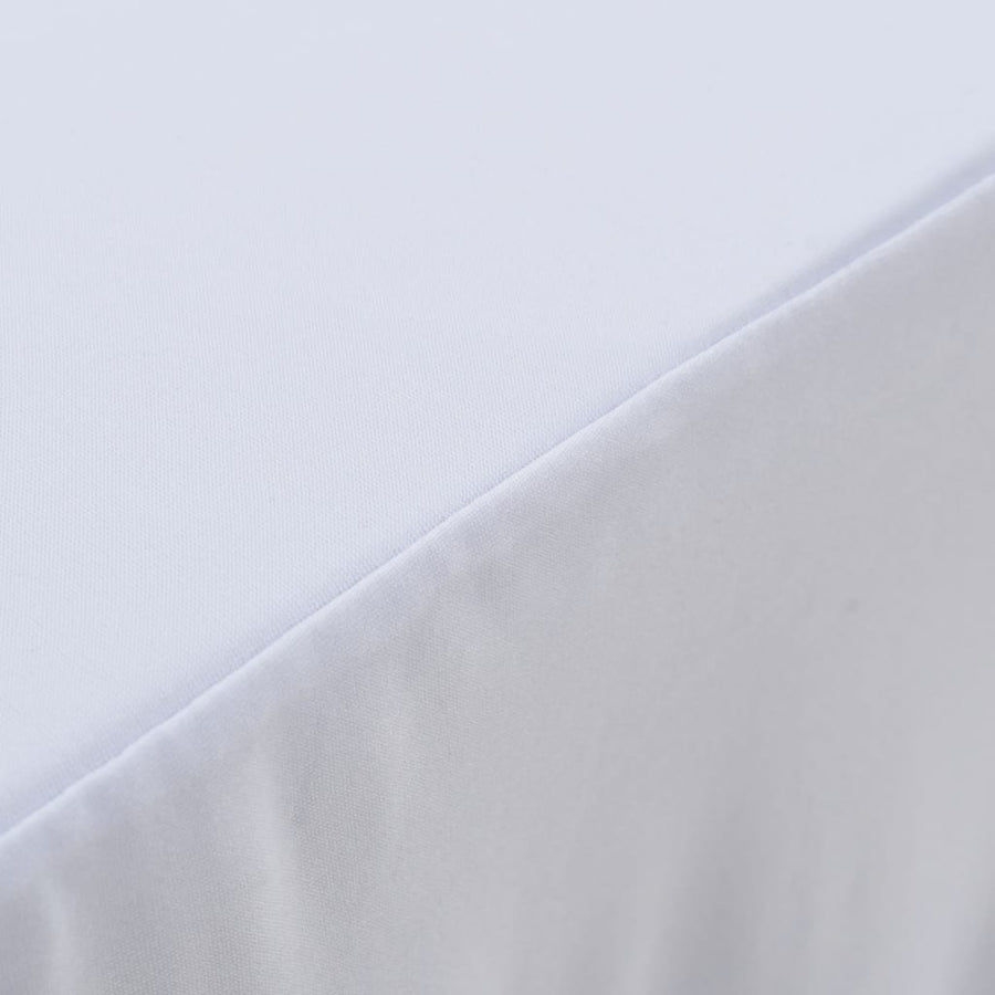 Tafelhoezen Stretch Met Rok 10X60,5X74 Cm 120 x 60.5 x 74 cm Wit