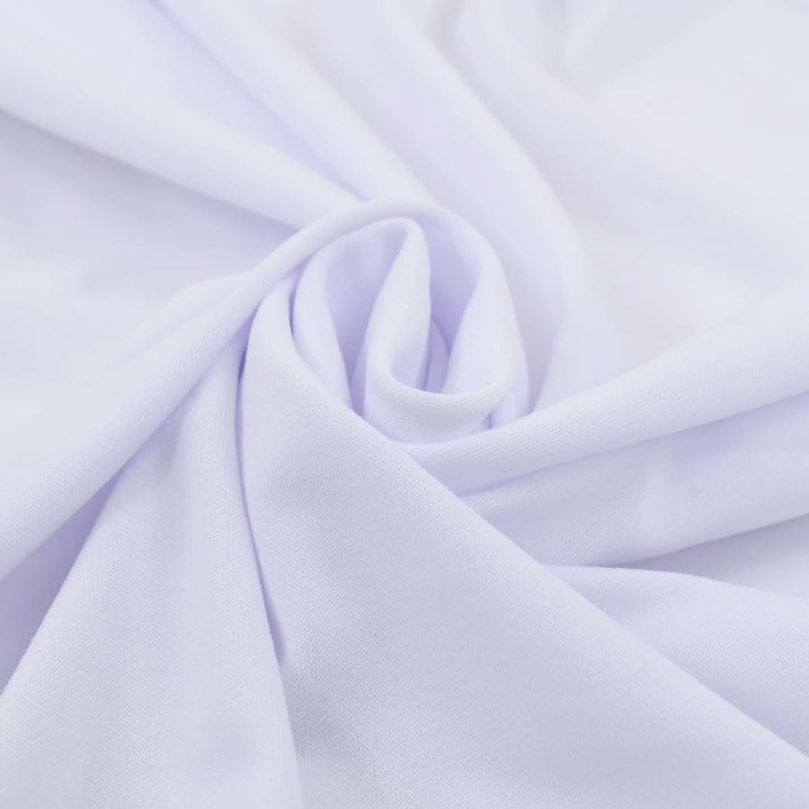 Tafelhoezen Stretch Met Rok 10X60,5X74 Cm 120 x 60.5 x 74 cm Wit