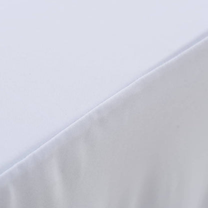 Tafelhoezen Stretch Met Rok 183 x 76 x 74 cm Wit