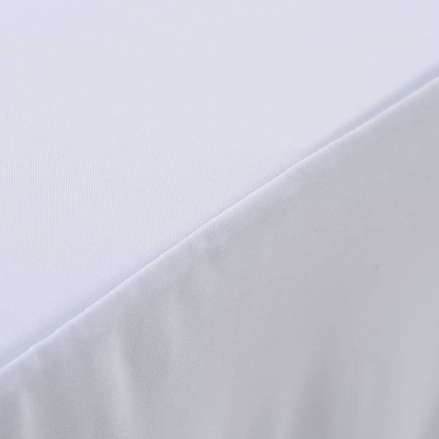 Tafelhoezen Stretch Met Rok 183 x 76 x 74 cm Wit