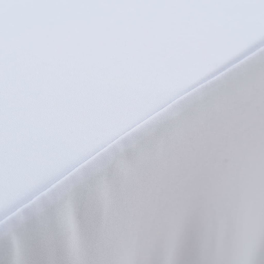 Tafelhoezen Stretch Met Rok 243 x 76 x 74 cm Wit