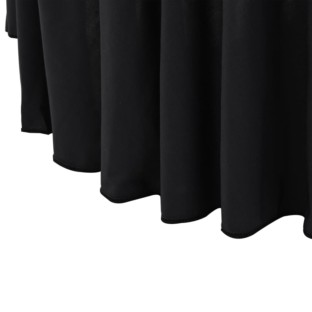 2 St Tafelhoezen Stretch Met Rok Stretch 120X74 Cm Antraciet 120 x 74 cm