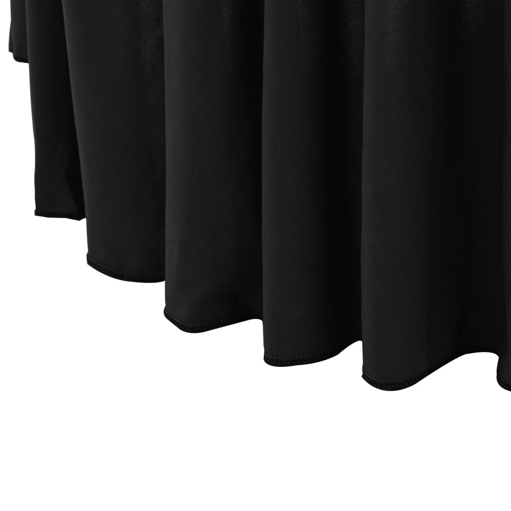 2 St Tafelhoezen Stretch Met Rok 180X74 Cm Antraciet 180 x 74 cm