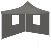Partytent 3x3 m antraciet met 2 zijwanden