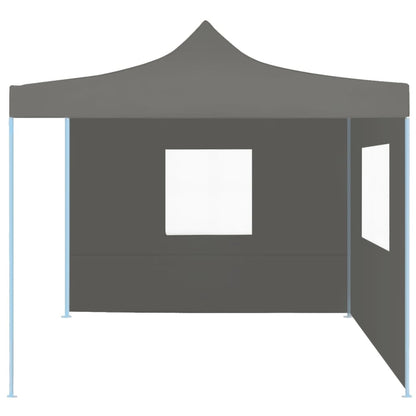 Vouwtent Pop-Up Met 2 Zijwanden 3X3 M Antraciet