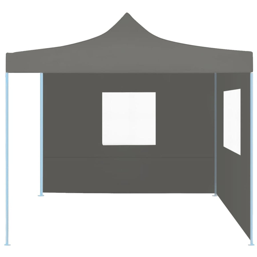 Vouwtent Pop-Up Met 2 Zijwanden 3X3 M Antraciet