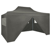 Partytent 3x4,5 m antraciet met 4 zijwanden
