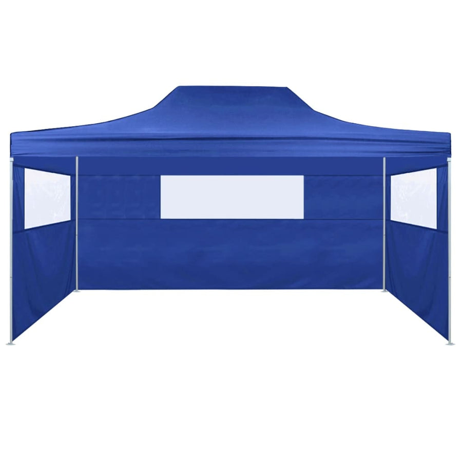 Vouwtent Met 3 Wanden 3X4,5 M Blauw