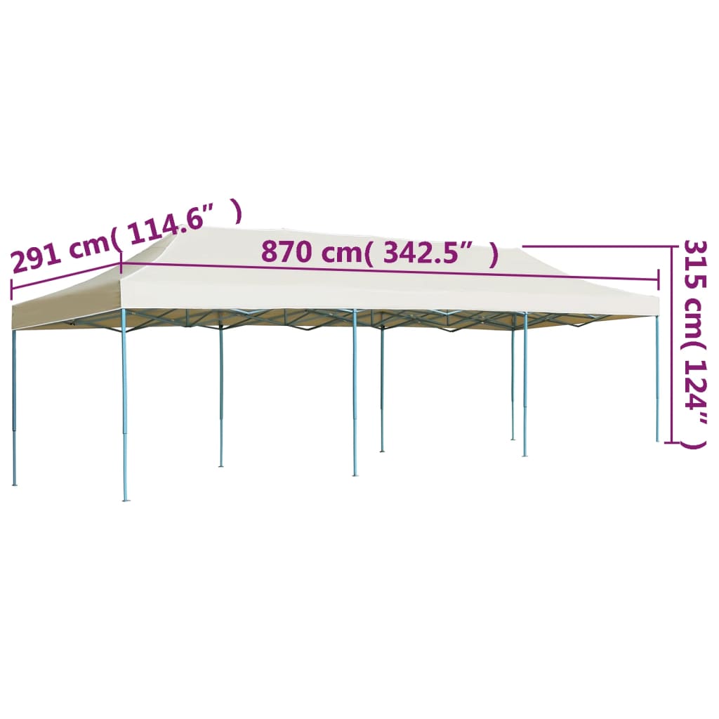Vouwtent Pop-Up 3X9 M Crème