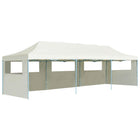 Pop-up marquee with 5 side walls 3x9 m cream