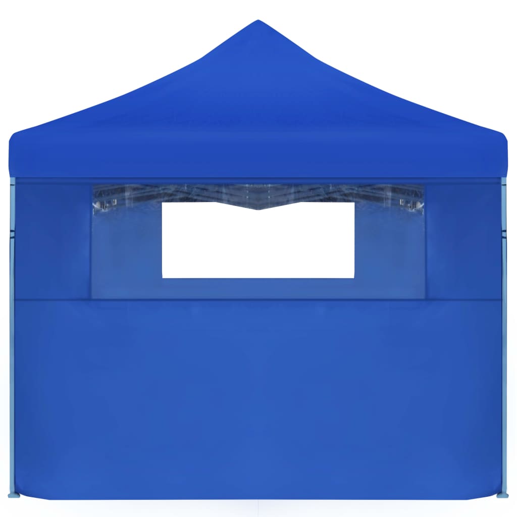 Vouwtent Pop-Up Met 5 Zijwanden 3X9 M Blauw