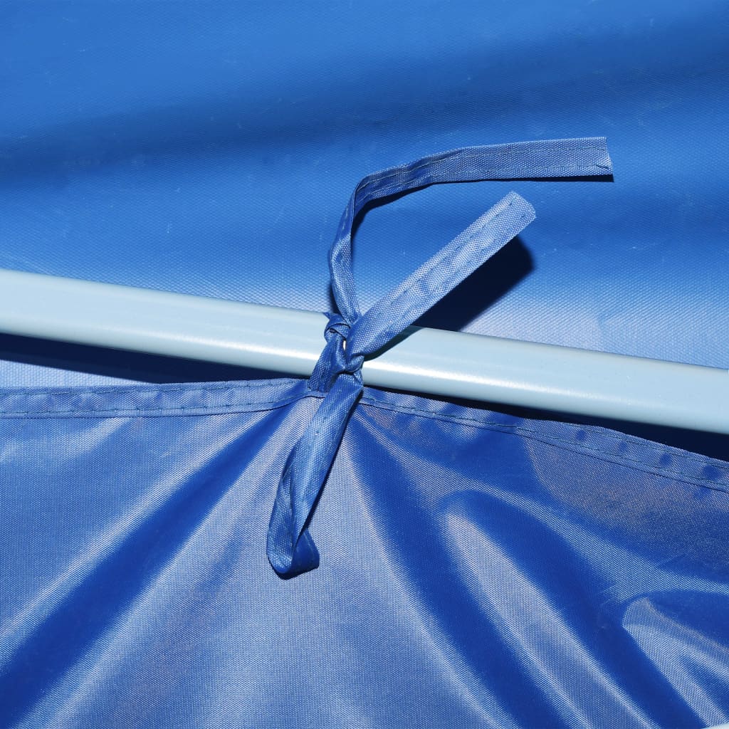 Vouwtent Pop-Up Met 5 Zijwanden 3X9 M Blauw