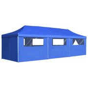 Partytent 870x291x315 cm blauw met 8 zijwanden