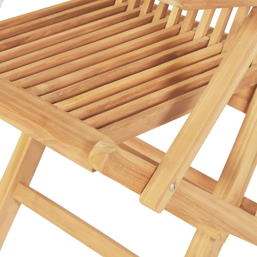 -Delige Tuinset 150-200X100X5 Cm Massief Teakhout Met armleuning Rechthoekig