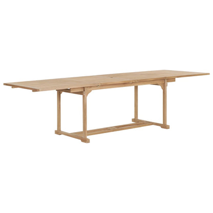Tuintafel verlengbaar 180-280x100x75 cm massief teakhout 280 x 100 x 75 cm Rechthoekig