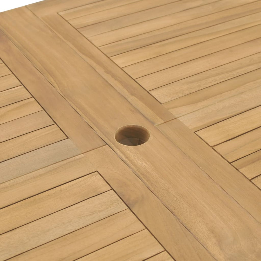 Tuintafel verlengbaar 180-280x100x75 cm massief teakhout 280 x 100 x 75 cm Rechthoekig