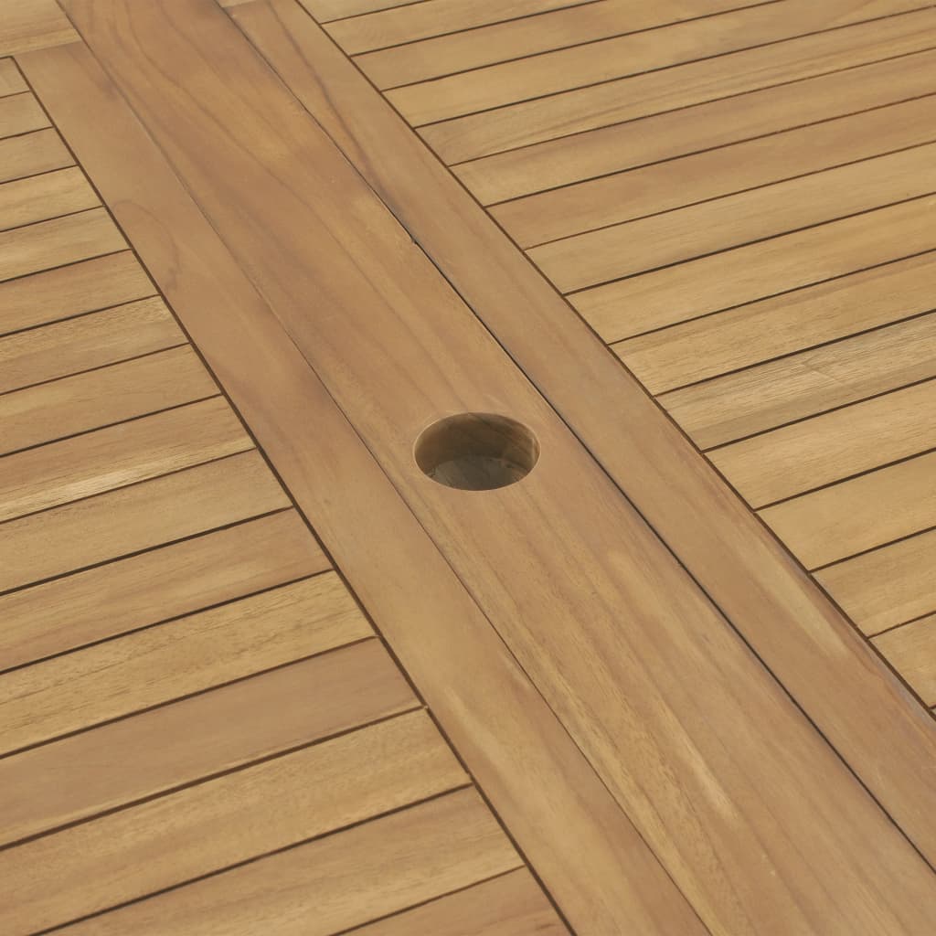 Tuintafel verlengbaar ovaal 180-280x100x75 cm massief teakhout 280 x 100 x 75 cm ovaal