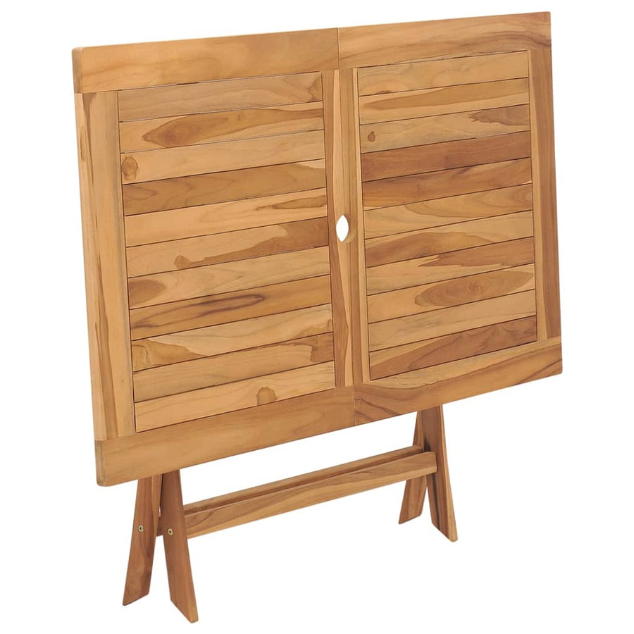Tuintafel Inklapbaar 20X70X75 Cm Massief Teakhout Bruin
