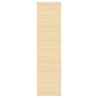 Tapijt Bamboe Naturel 80 x 300 cm Lichtbruin