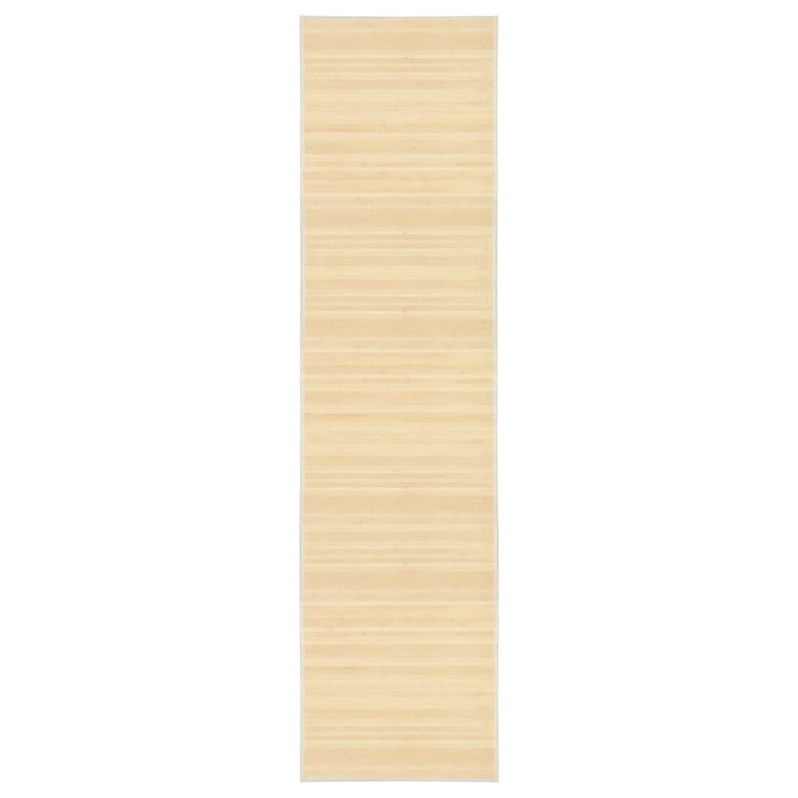 Tapijt Bamboe Naturel 80 x 300 cm Lichtbruin