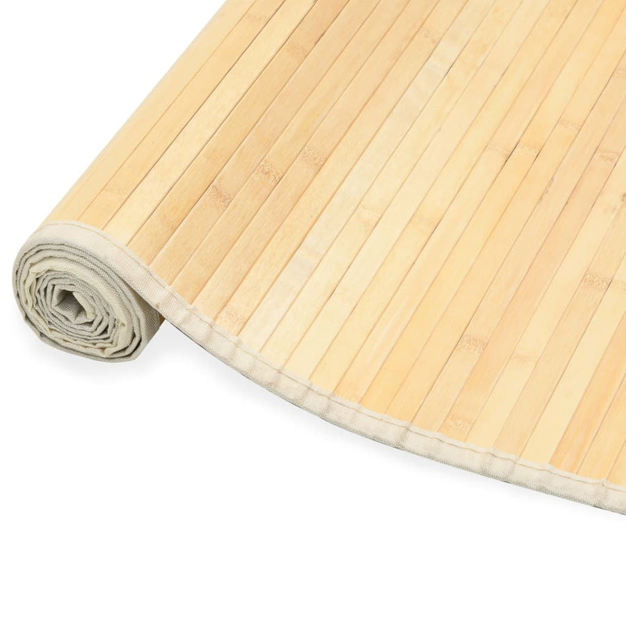 Tapijt Bamboe Naturel 80 x 300 cm Lichtbruin