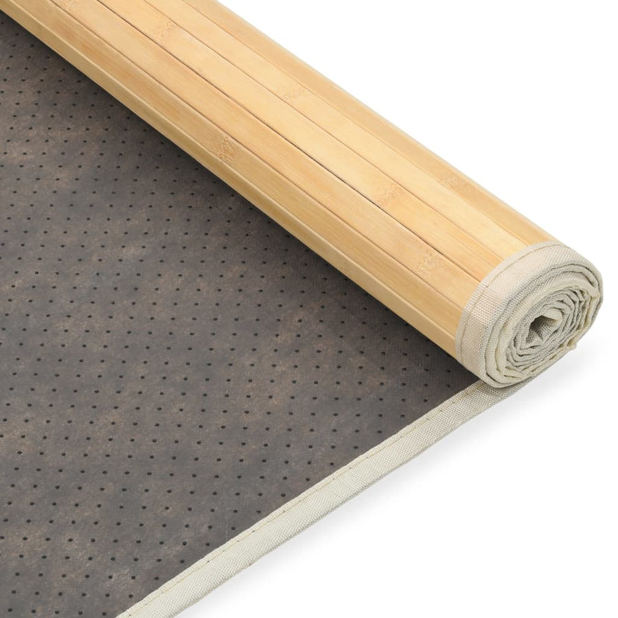 Tapijt Bamboe Naturel 80 x 300 cm Lichtbruin