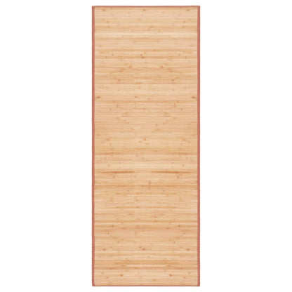 Tapijt 80x200 cm bamboe bruin