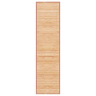 Vloerkleed 80x300 cm bamboe bruin